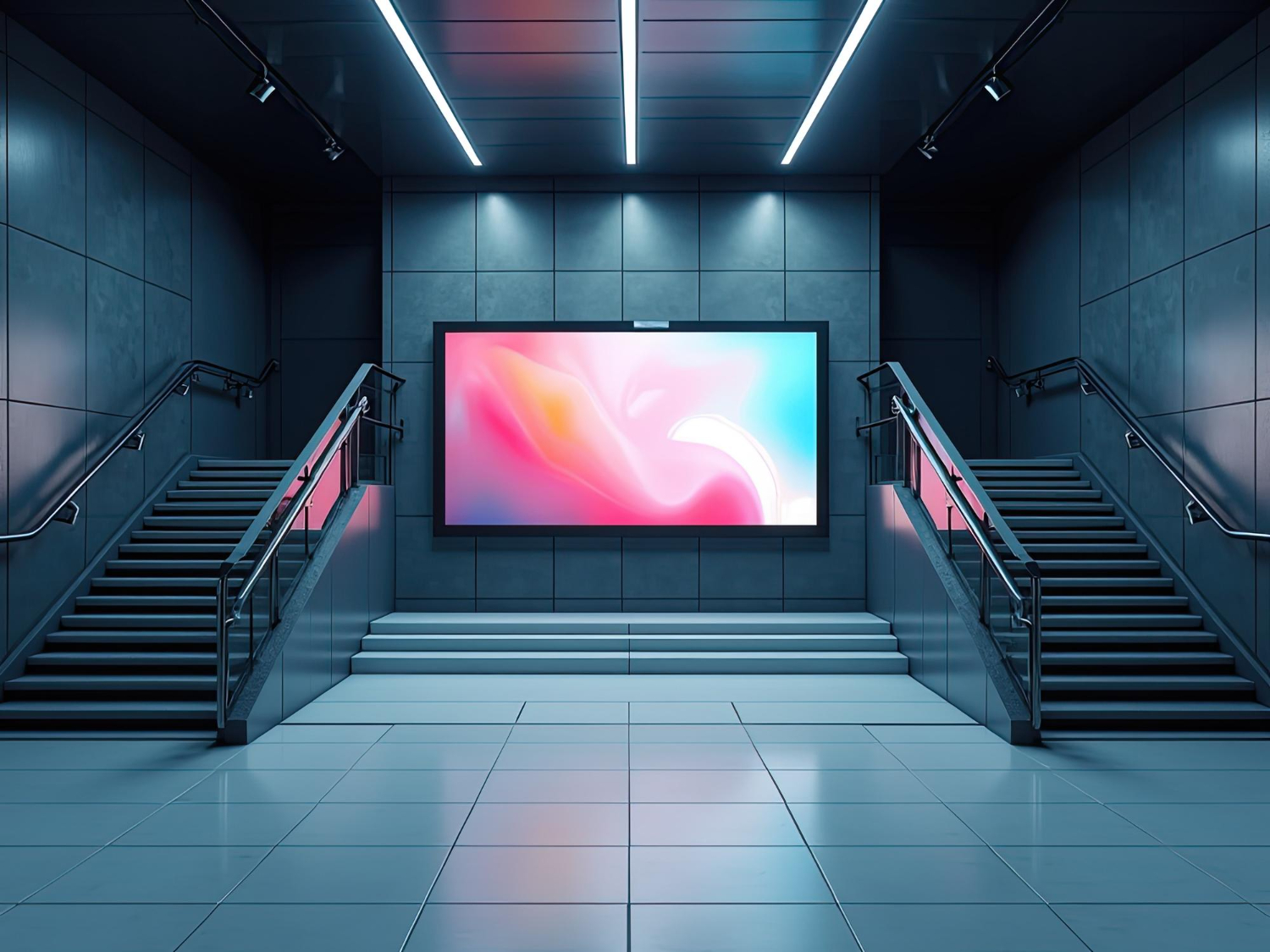 Рекламный светящийся щит